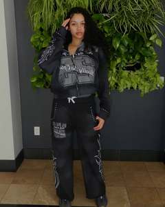 ชุดวอร์มผ้าคอตตอนผ้าฟลีซเทอร์รี่เสื้อสวมหัวสำหรับผู้ชายไซส์ XL ซักกรด & DTG พิมพ์ลาย100% ตามสั่ง - Product Image 2