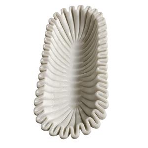 Cuenco multiusos de mármol blanco con diseño de moda Floral, soporte votivo elegante, frutero decorativo, piedra Natural hecha a mano, detalles para el hogar - Product Image 4