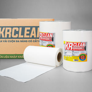 Krclean 320 feuilles de lingettes alimentaires réutilisables blanches 30x30 lavables, absorbantes et respectueuses de l'environnement - Product Image 5