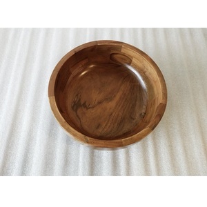 Lot de 5 bols élégants en bois d'acacia naturel fabriqués à la main Article d'ustensiles de cuisine Forme ronde Mini bols Ensemble Soupe Fruits Bol de service - Product Image 4