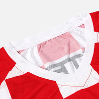 Maillots de football à manches courtes pour hommes personnalisés uniformes de combinaison d'entraînement à rayures