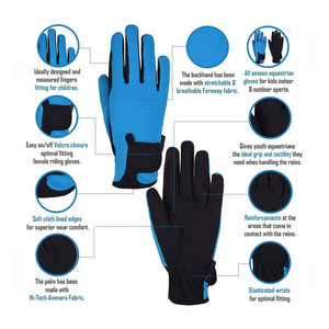Waterproof Polyester Football Gloves Durable Non-Slip Stretch Full Finger Customizable Pull-On Closure Swimming Diving Sports - Product Image 6