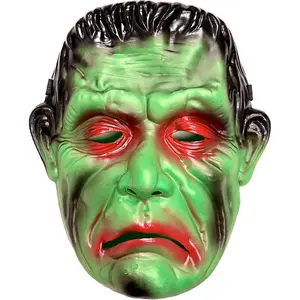 Masque d'halloween en PVC Frankenstein, masque complet effrayant, horrible, horreur, effrayant, panique, cri, terreur, costume de fête réaliste, meilleures ventes