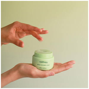 WELLOGY Crema de Aguacate Verde con Ácido Hialurónico Certificado Vegano y Vitamina C Infundido Niacinamida Loción Facial de Belleza Coreana - Product Image 2