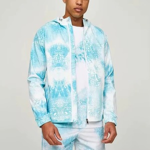 ชุดเสื้อแจ็กเก็ตกันลมสำหรับผู้ชายเสื้อมีฮู้ดและกางเกงขาสั้นกันลมสำหรับฤดูใบไม้ร่วง - Product Image 4