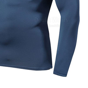 Low Moq Custom Size Sublimated BJJ Rash Guard For Men Custom 85% <b>Polyester</b> 15% Spandex Fiber MMA Grappling Compression Shirts - Product Image 4