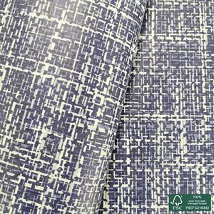 Tissu en voile de coton pur imprimé à la main avec motif à carreaux sur tissu en liège blanc, motif Tattersall - Product Image 1