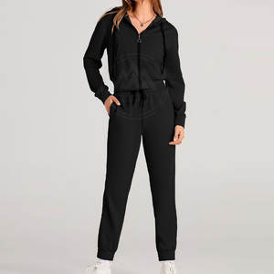 ชุดวอร์มผ้าโพลีเอสเตอร์สำหรับผู้หญิงผ้าคอตตอนน้ำหนักเบาแห้งเร็วเสื้อครอปไซส์ใหญ่พิเศษเป็นมิตรต่อสิ่งแวดล้อม - Product Image 4