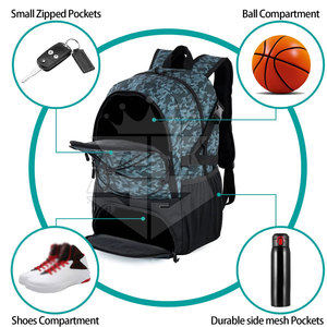 High Quality Solid Color Basketball <b>Backpack</b> New Style Basketball Bags Sports <b>Accessories</b> Basketball Bags - Product Image 2