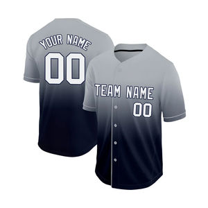 Meilleure qualité 100% Polyester élégant nouveau Design OEM 100% polyester maillot de Baseball pour hommes jeunesse unisexe sport Baseball chemise - Product Image 3