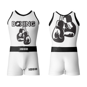 Conjunto Completo de Uniforme de Boxeo con Camiseta sin Mangas Ventilada y Pantalones Cortos Ligeros Diseñados para Velocidad, Agilidad y Sesiones de Entrenamiento Diarias - Product Image 1