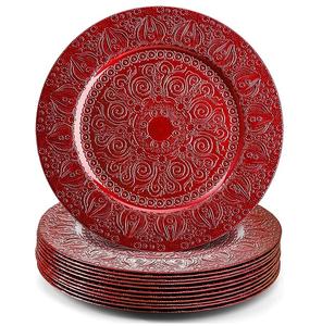 Plato y plato de metal de Calidad exclusiva, placa de cargador decorativa de mesa, utensilios de cocina hechos a mano a granel - Product Image 3