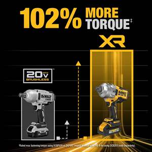 Kit de clé à chocs électrique 20V MAX XR 3/4 pouce sans fil avec batterie POWERSTACK et chargeur, tension nominale 220V - Product Image 2