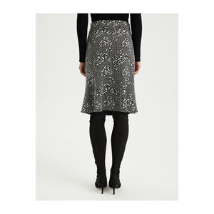 Minifalda de punto con estampado de piel sintética y mezcla de algodón para mujer BGN W24S408 - Product Image 5