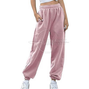 Meilleurs matériaux Conception personnalisable Marque privée Pantalons de survêtement décontractés pour femmes Fabricant haut Respirant et élégant - Product Image 1