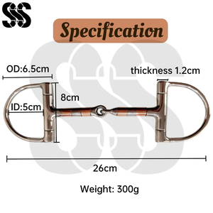 Bridas de Acero Inoxidable de Alta Calidad y Duraderas, de Una y Dos Articulaciones, Tipo Eggbutt, para Uso Ecuestre - Product Image 3