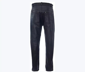 กางเกงหนังลำลองของผู้ชายน้ำหนักเบาขายดีเสื้อเอวกลางสไตล์สตรีทผ้าใบสีทึบสไตล์คาร์โก้ - Product Image 3