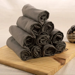 Saco de harina de secado rápido de 100% algodón, toallas de cocina tejidas, estilo cuadrado liso, costuras personalizables, desechables para limpieza del hogar - Product Image 1