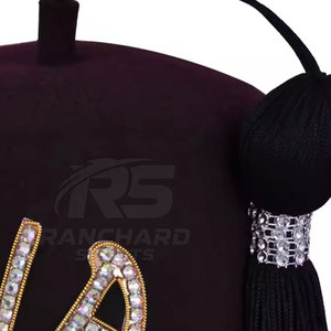 Sombrero Fez Masónico Personalizado de Color Sólido, Estilo Shriner Bordado con Borla, Sombrero Fez Masónico de Alta Calidad - Product Image 5