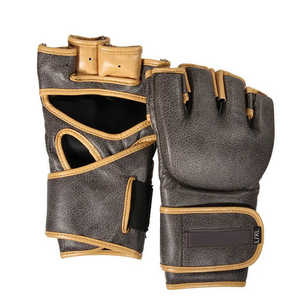 Professional MMA <b>Gloves</b> for Fight Training-Durable PU Material <b>Moisture</b> Wicking Hook and Loop Closure Unisex Adult Use - Product Image 5