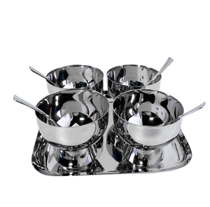 Conception créative de tasse de crème glacée en acier tasse à café tasse de crème glacée pour le chocolat et l'utilisation de la glace pour les Offre Spéciale de forme ronde - Product Image 4