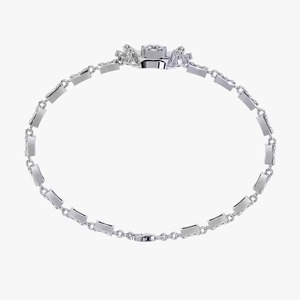 สร้อยข้อมือเทนนิสมอยส์ซอไนต์เครื่องประดับเพชรรูปวงรีสีเงิน927สไตล์ฮิปฮอป - Product Image 3