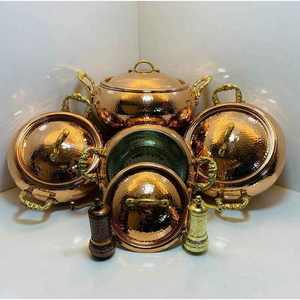 Plats à friction en cuivre pur sûrs minimalistes de luxe modernes et très en demande fabriqués en Inde de haute qualité - Product Image 4