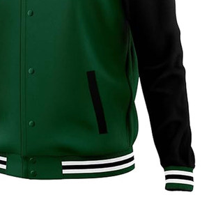 Chaqueta Varsity de Invierno con Cuello Alto y Bordado Personalizado para Hombre, con Logotipo Frontal, Corte Holgado, Nueva Llegada - Product Image 6