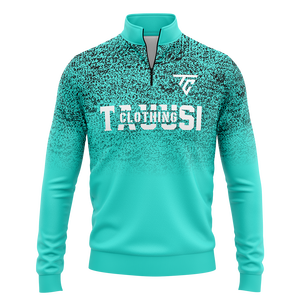 Sudaderas con Media Cremallera para Hombre de Algodón de Alta Calidad, Fabricación Personalizada, Impresión en Relieve, Color Sólido, Invierno, OEM, Bordado Personalizado - Product Image 1