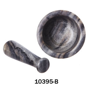 Kitchenware <b>Herbs</b> Grinder Tool Mortar Handcrafted Ocean Marble Mortar and Pestle Set for Hotels and Kitchens Tool <b>Product</b> - Product Image 3