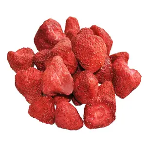 1Kg Pakket Gedroogde Aardbei Cracky Droge Aardbei Gezonde Voeding Instant En Handige Gevriesdroogde Aardbei Snacks