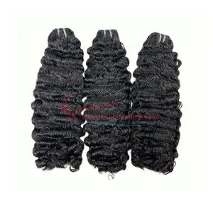 Natural steam burmese curl Vietnamese Cuticle Aligned Hair Weave Extensions 100% Human Hair Bundles