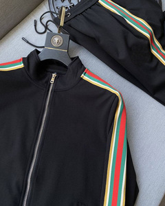 Ensemble de survêtement d'entraînement unisexe personnalisé avec logo 2023, 2 pièces, respirant, écologique, polyester/coton, survêtement de fitness - Product Image 5