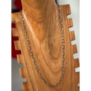 Navajo 14K Gold Religious Style Necklace Geometric-shaped Sterling <b>Silver</b> Paperclip Link Ball-shaped Rope <b>Box</b> Snake Variants - Product Image 3