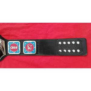 NWA Television Heavyweight <b>Wrestling</b> Champion <b>Belt</b> Real Cowhide Leather Nickel Plated Zinc Metal Sport Equipment HES073 Model - Product Image 6