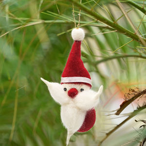 Adorno de muñeco de nieve hecho a mano elegante para decoración navideña Decoraciones navideñas de fieltro únicas-Venta al por mayor de fábrica - Product Image 3