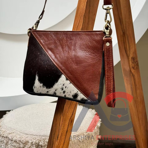 Nouvel arrivage de sacs à main en cuir de vachette et fourrure Sac à bandoulière Sac à main multi-usages en cuir de haute qualité - Product Image 1