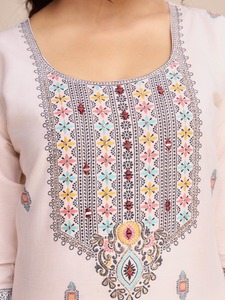 ชุดผ้าคอตตอนพิมพ์ลายสำหรับผู้หญิงชุดแต่งงานอินเดียใส่ได้หลายโอกาสพร้อมพิมพ์ลาย salwar - Product Image 3