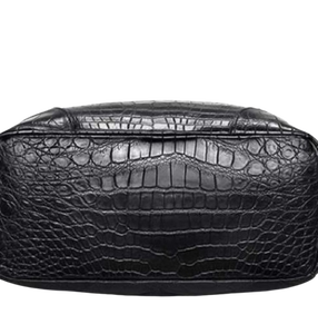 Mochila de cuero de cocodrilo de alta calidad con asa duradera y cierre de cremallera Bolsas de mochila de cuero de cocodrilo real hechas a mano - Product Image 3