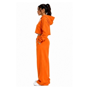 Conjunto Deportivo de Sudadera Corta con Capucha y Pantalones Jogger para Mujer, Ropa Deportiva para Correr, Entrenamiento, Gimnasio, Moda Deportiva - Product Image 5