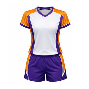 Conjunto de Uniforme y Camiseta de Voleibol sin Mangas Unisex Sublimada con Diseño Personalizado, Impresión Personalizada, 100% Poliéster - Product Image 1