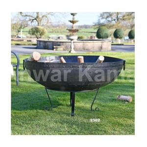 Bol de foyer Kadai en fer noir de vente chaude bol de feu rond pour la décoration de cuisine et de jardin à la maison - Product Image 2