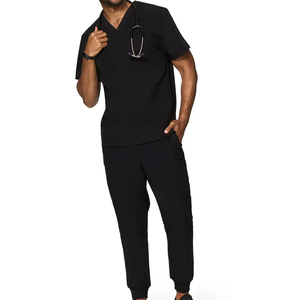 Tenues médicales confortables et écologiques unisexes, pantalons et blouses de qualité supérieure, uniformes de soins infirmiers, sur mesure pour salon de beauté - Product Image 2