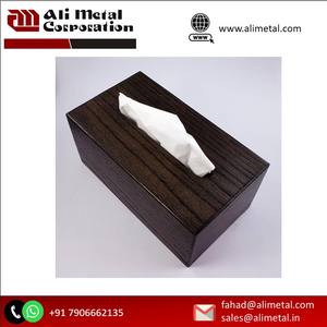 Porte-mouchoirs en bois personnalisé fini dîner Table centres de table serviette papier support de stockage prix le plus bas - Product Image 4