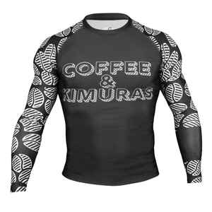 Haute qualité UPF hommes à manches longues Sublimation Compression MMA Rash Guard usine directe à prix compétitif - Product Image 1
