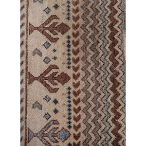 Tapis Manchaha en laine et soie noué à la main, motif géométrique, pour salon, chambre d'adolescent, couloir, modèle puzzle rectangulaire Lub-129 - Product Image 3