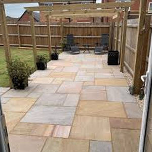 Paquete de Baldosas de Arenisca Verde Raj de Lujo para Diseño de Patio Moderno, Suelos Exteriores y Decoración de Jardín - Product Image 4