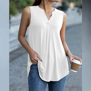 Débardeurs de sport personnalisés Oem pour femmes vêtements en coton/fibre de bambou de musculation vêtements de mode pour femmes de grande taille débardeurs du Pakistan - Product Image 3