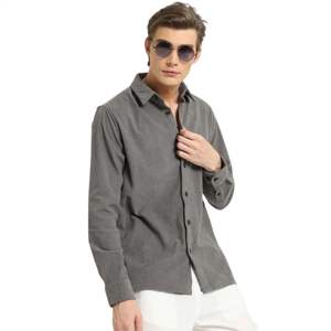 ผ้าลูกฟูกกระดุมแบบคลาสสิกสำหรับผู้ชายผ้าเนื้อนุ่มทนทานดีไซน์เหนือกาลเวลา - Product Image 2