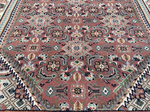 Alfombra de lana anudada a mano Bidjar tradicional, Alfombra tejida a mano de alta calidad para sala de estar, dormitorio y área de cocina - Product Image 2
